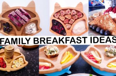 OVER 15 FAMILY BREAKFAST IDEAS. ADULTS, BABIES, TODDLERS.