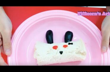 Food art- how to make a bunny sandwich