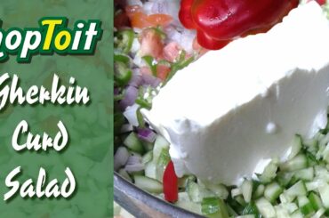 Best Healthy Tasty Gherkin Curd Salad  l  Biriyani Side Dish