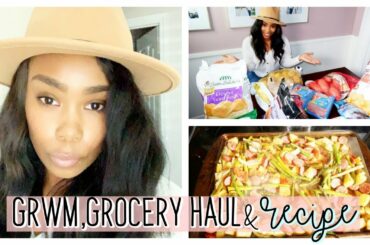 SPEND THE DAY WITH ME // GRWM, GROCERY HAUL, HEALTHY RECIPE | LoveLexyNicole