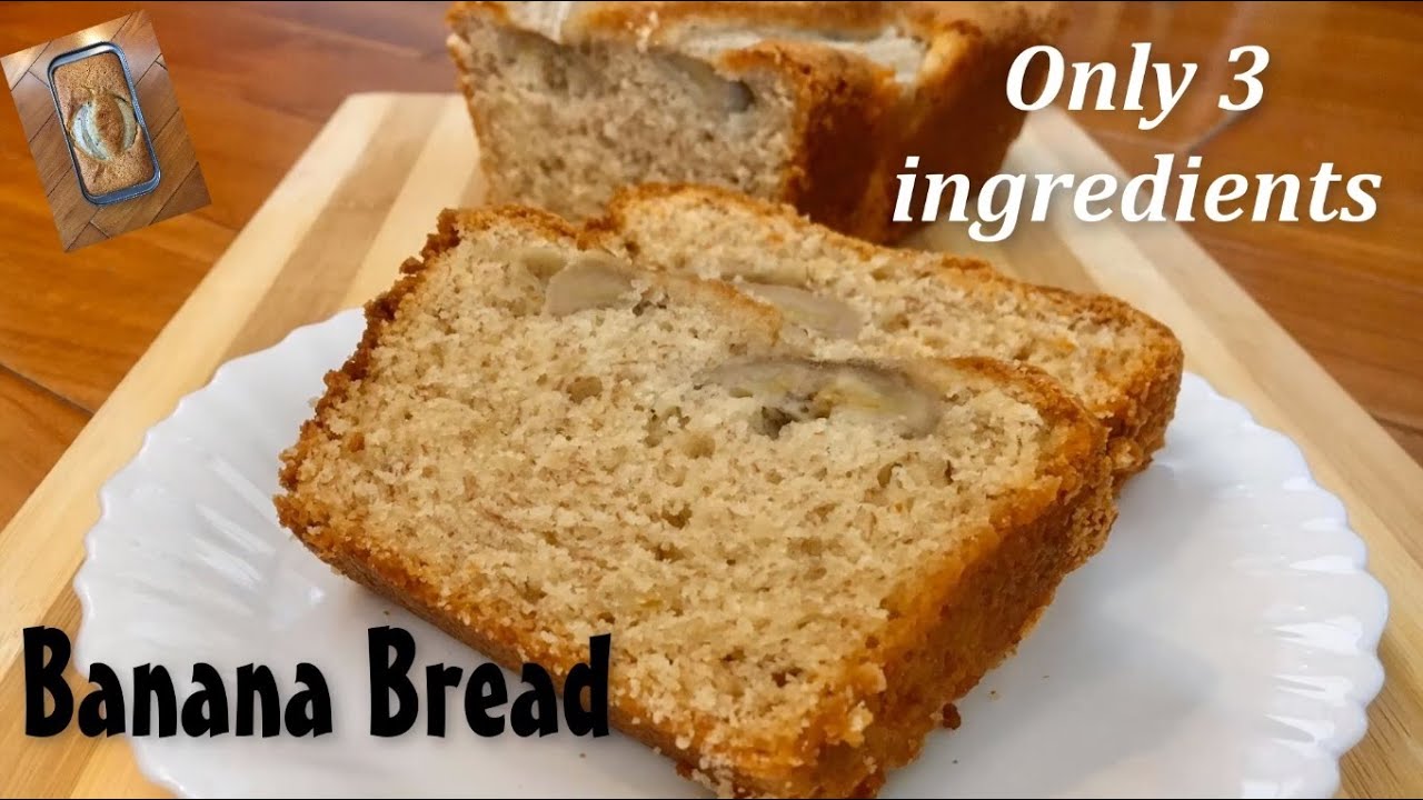 How to make Banana Bread | 3 Ingredient Banana Bread Recipe | Eggless Moist Bread How to make Banana Bread | 3 Ingredient Banana Bread Recipe | Eggless Moist Bread