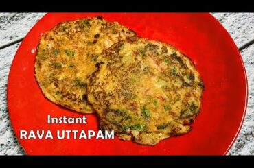 Instant Rava Uttapam | Easy, tasty and healthy Breakfast Recipe | Nivedita Kar