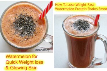 Lose 2 Kgs In a Week With Watermelon Protein Smoothie - Healthy Breakfast Ideas For Weight Loss
