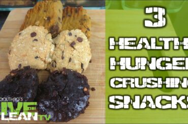 3 Healthy Hunger-Crushing Snacks: Brownies, Bars, Cookies | LiveLeanTV