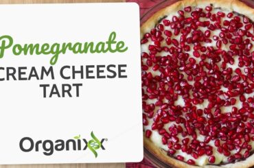 Low-Carb Pomegranate Cream Cheese Tart | Organixx Recipe