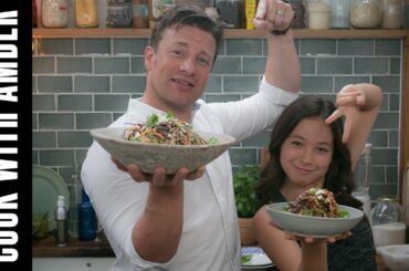 Crunchy Rainbow Coleslaw with Jamie Oliver | Cook With Amber