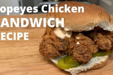 Popeyes Chicken Sandwich recipe breakdown | Nishcooks Viral Popeyes Chicken Sandwich Recipe
