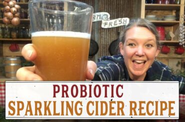 HOMEMADE SPARKLING CIDER RECIPE - PROBIOTIC & NON-ALCOHOLIC