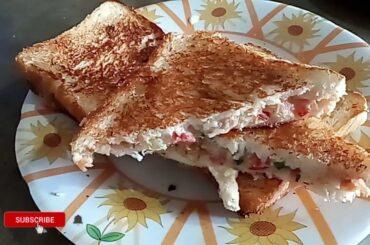 Super Tasty healthy màlai Breakfast ll Bast Malai Sandwich Recipe at Home