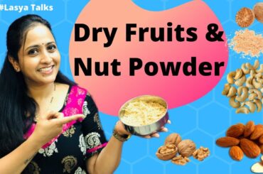 Lasya Talks || Dry Fruits Powder For Babies || Protein Powder || Weight Gain Recipe for Babies ||
