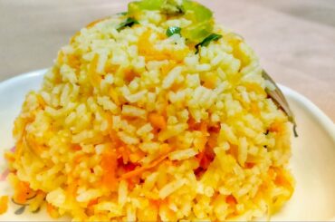 Carrot Rice | Quick & Easy Lunch Box Recipes | Carrot Pulav