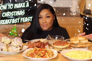 HOW TO MAKE AN EASY CHRISTMAS BREAKFAST FEAST | RECIPE + MUKBANG