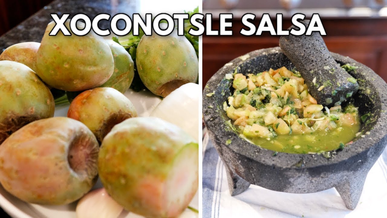 Salsa Verde De molcajete Xoconostle (No Tomatillo) | Views Healthy Mexican food Recipe Salsa Verde De molcajete Xoconostle (No Tomatillo) | Views Healthy Mexican food Recipe