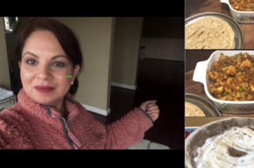 SHARING MY BEST FRIEND RECIPE / INDIAN  SPECIAL DINNER  ALOO GOBI MATER SUBJI / INDIAN NRI MOM VLOGS