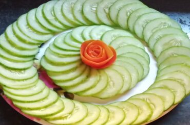 Easy cucumber salad decoration ideas