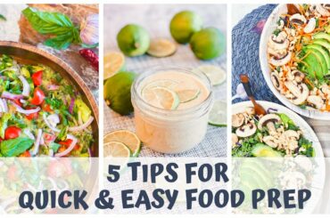5 TIPS FOR QUICK & EASY FOOD PREP • RAW  FOOD VEGAN • HEALTHY DIET