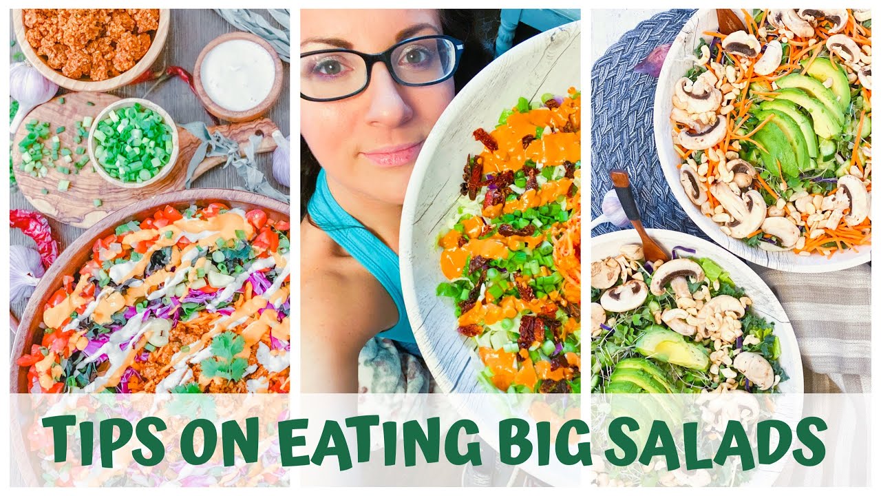 TIPS ON HOW TO EAT BIG SALADS • RAW FOOD VEGAN • HEALTHY DIET TIPS ON HOW TO EAT BIG SALADS • RAW FOOD VEGAN • HEALTHY DIET
