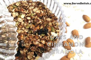 #OilFree #Granola #Weightloss - Stovetop Granola Recipe - Healthy Oats Recipe For Weight loss