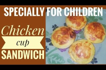 Chicken cup sandwich recipe for children by healthy bites 365