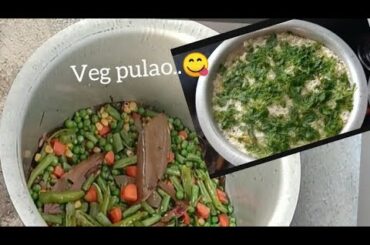veg pulao.. recipe in telugu/Telangana style😋😋/healthy recipes.