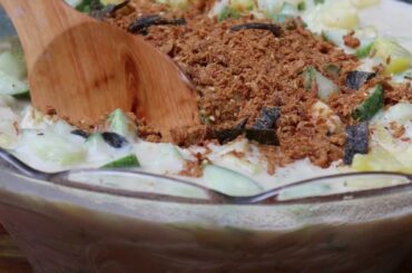 CUCUMBER PINEAPPLE  SALAD W/ CASHEW SAUCE// PIPINO PINEAPPLE SALAD//  HANDA SA PASKO AT NEW YEAR