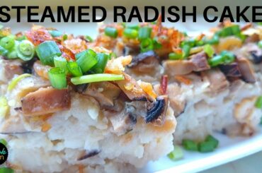 How to make softer Steamed Radish Cake (Daikon). A healthy breakfast to start your day with.