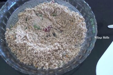 how to make idly with millets powder | easy & healthy breakfast millets idly | village skills #614