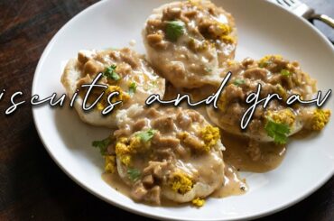 BEST VEGAN Biscuits and Gravy  || Vegan Christmas + Yuletide Morning Breakfast Ideas