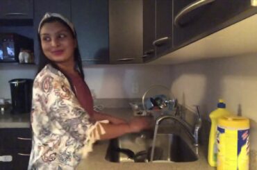 Indian mom night time routine in Canada | kitchen cleaning, toddler easy snack ideas ||Swati Dhunna