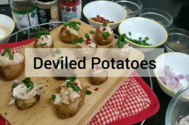 Deviled Potatoes in 15 minutes | Stuffed Potatoes | Potato cups recipe | Unique party snack ideas