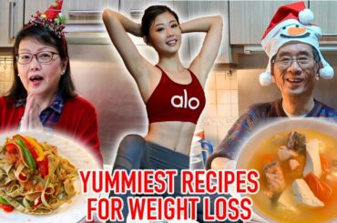 Healthy Yummy Recipes for Weight Loss! Salmon Tofu Soup & Low Carb Bean Pasta by Wong Family ~ Emi