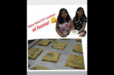 Healthy, Crunchy Crackers recipe | Healthy Baking Recipes for Kids | Snack Recipes | Rasoisaga