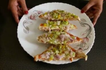 Pizza Bread Toast - Healthy Breakfast Recipe for kids