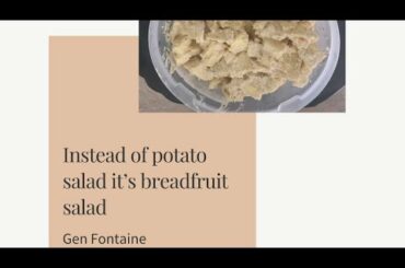 How to make breadfruit salad