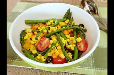 Asparagus Summer Salad Recipe • Healthy, Bright & Colorful! - Episode #341