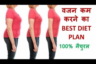 वजन कम करने का BEST DIET PLAN  ( Best Diet Plan for Weight Loss )