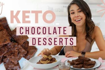 3 KETO DESSERTS, HEALTHY, NO SUGAR!