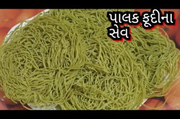 પાલક ફૂદીના સેવ બનાવવા ની રીત/Palak Pudina Sev Recipe/Healthy and Testy Sev