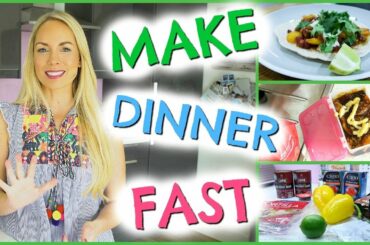 5 WAYS TO MAKE DINNER FAST  | QUICK MEAL IDEAS FOR KIDS  |   EMILY NORRIS AD