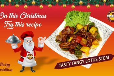 Tasty Tangy Lotus Stem | Crispy Chilli Garlic Lotus Root Recipe | Healthy & Tasty Crispy Lotus stem