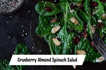 Cranberry Almond Spinach Salad