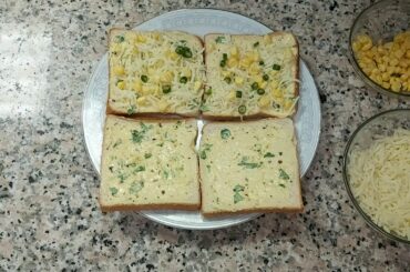 Garlic Cheese Sandwich Stick Recipe - quick & easy evening snack