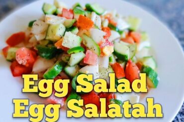 Egg Salad/Egg Salatah/How to make salatah(healty salad1)