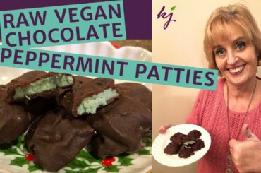 Peppermint Patties | Raw Vegan Christmas Recipes, Raw Chocolate