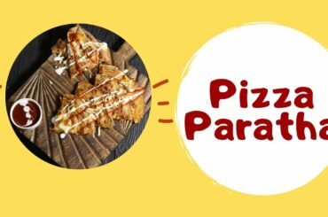 Pizza Paratha Recipe | Indian Veg Brunch breakfast recipes and kids lunch box snack idea