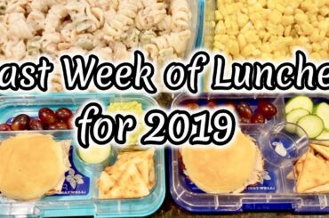 Week of School Lunches December 2019 - Easy School Lunch Ideas