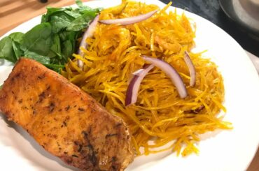 Dinner Idea//Christmas Eve//Salmon On African Salad: Abacha