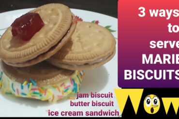 3 ways to serve biscuits | tea time snacks