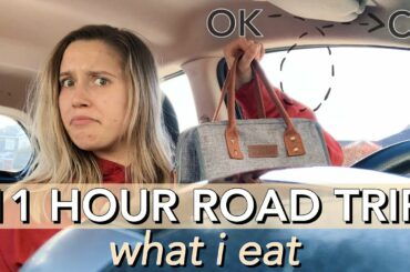 WHAT I EAT ON AN 11 HOUR ROAD TRIP | Healthy travel snacks and meals for on the go