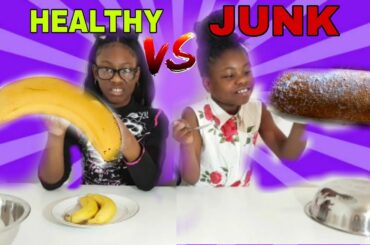 HEALTHY FOOD VS JUNK FOOD CHALLENGE!!!